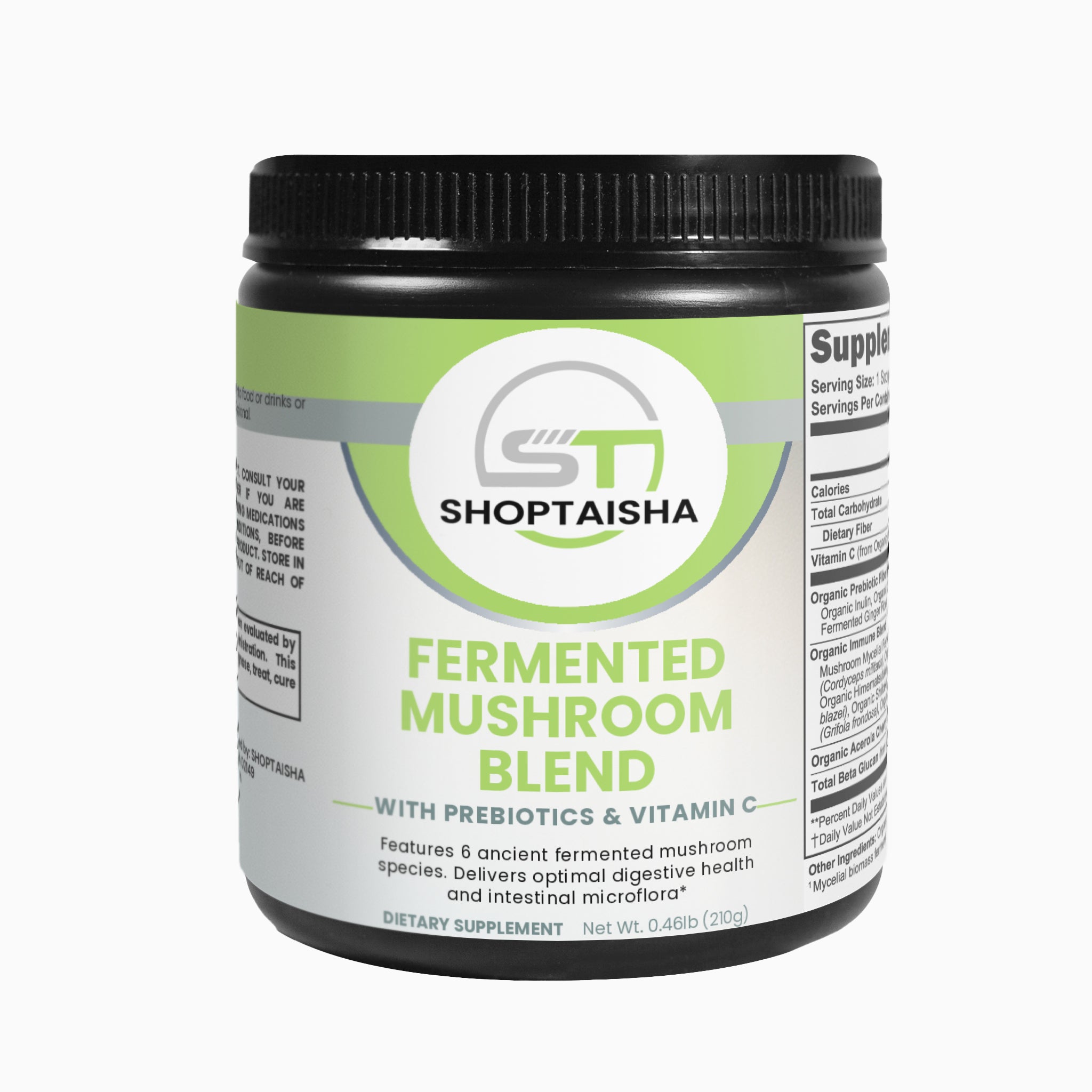 Fermented Mushroom Blend with Prebiotics